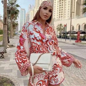 Floral zara satin shirt